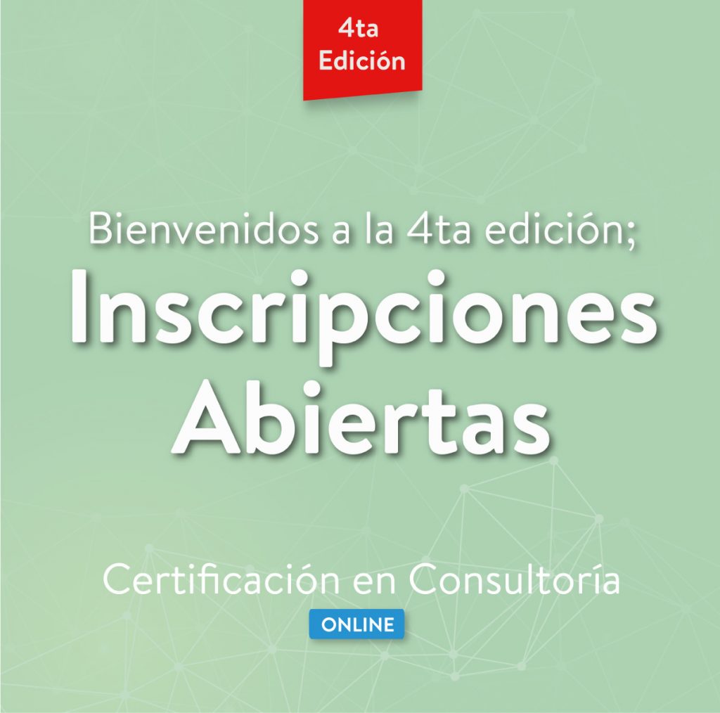 Inscripciones Abiertas Certificación en Consultoría - Formación Modalidad Online